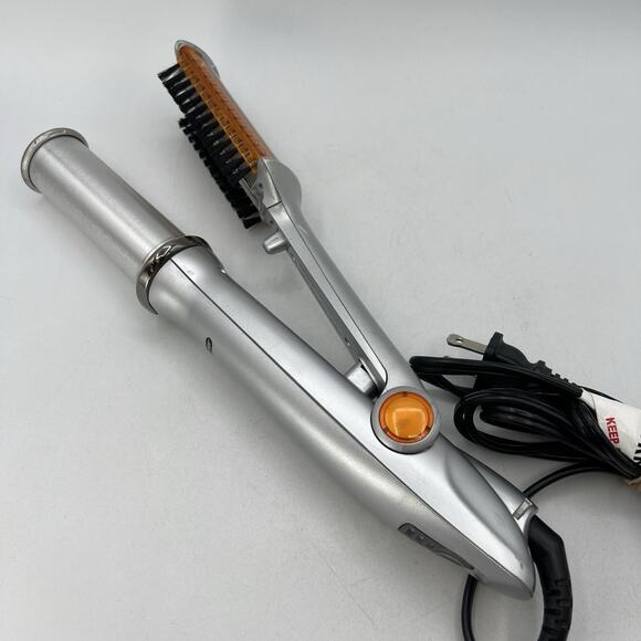 InStyler Rotating Hot Iron Hair Straightener Curler IS1001 Orange Tested - Picture 1 of 8